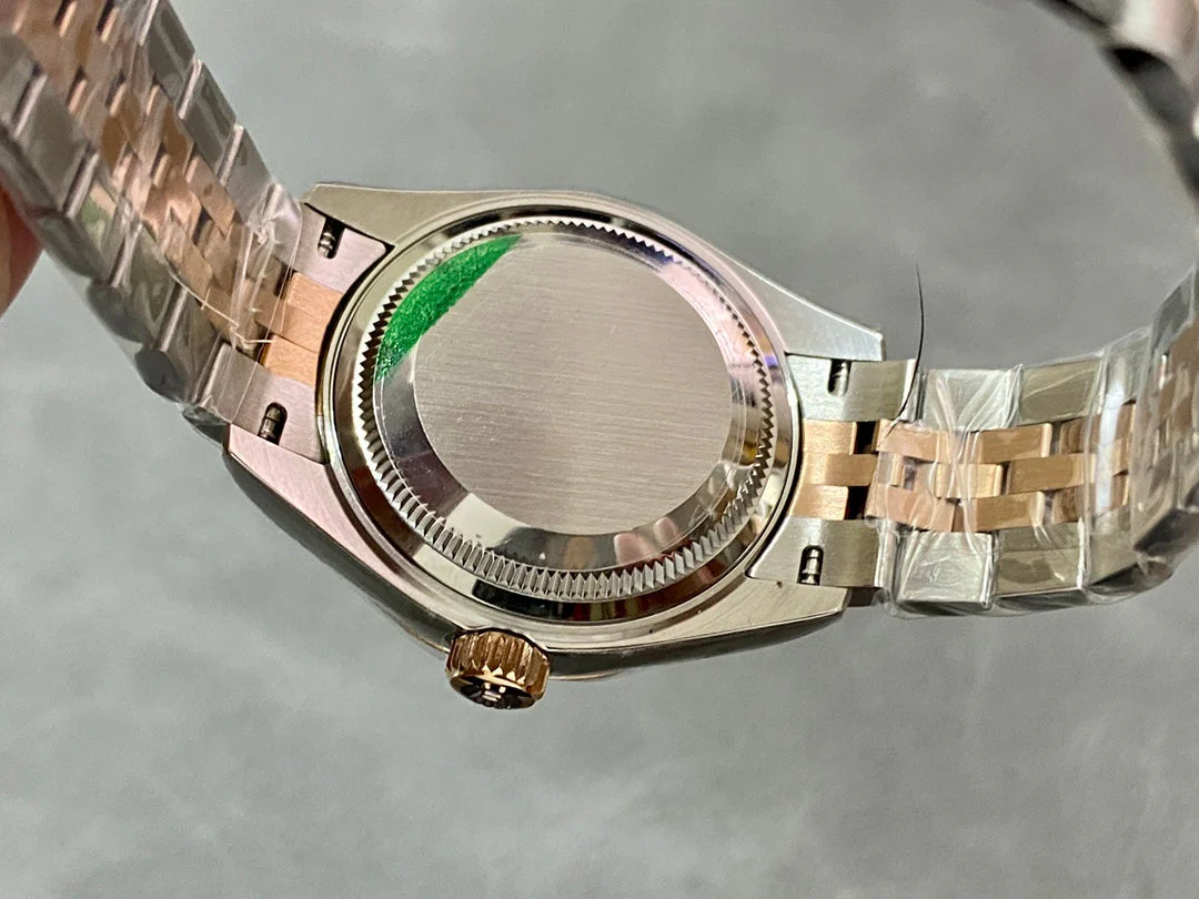 DATEJUST 28MM PINK GOLD STEEL CHOCOLATE DIAL