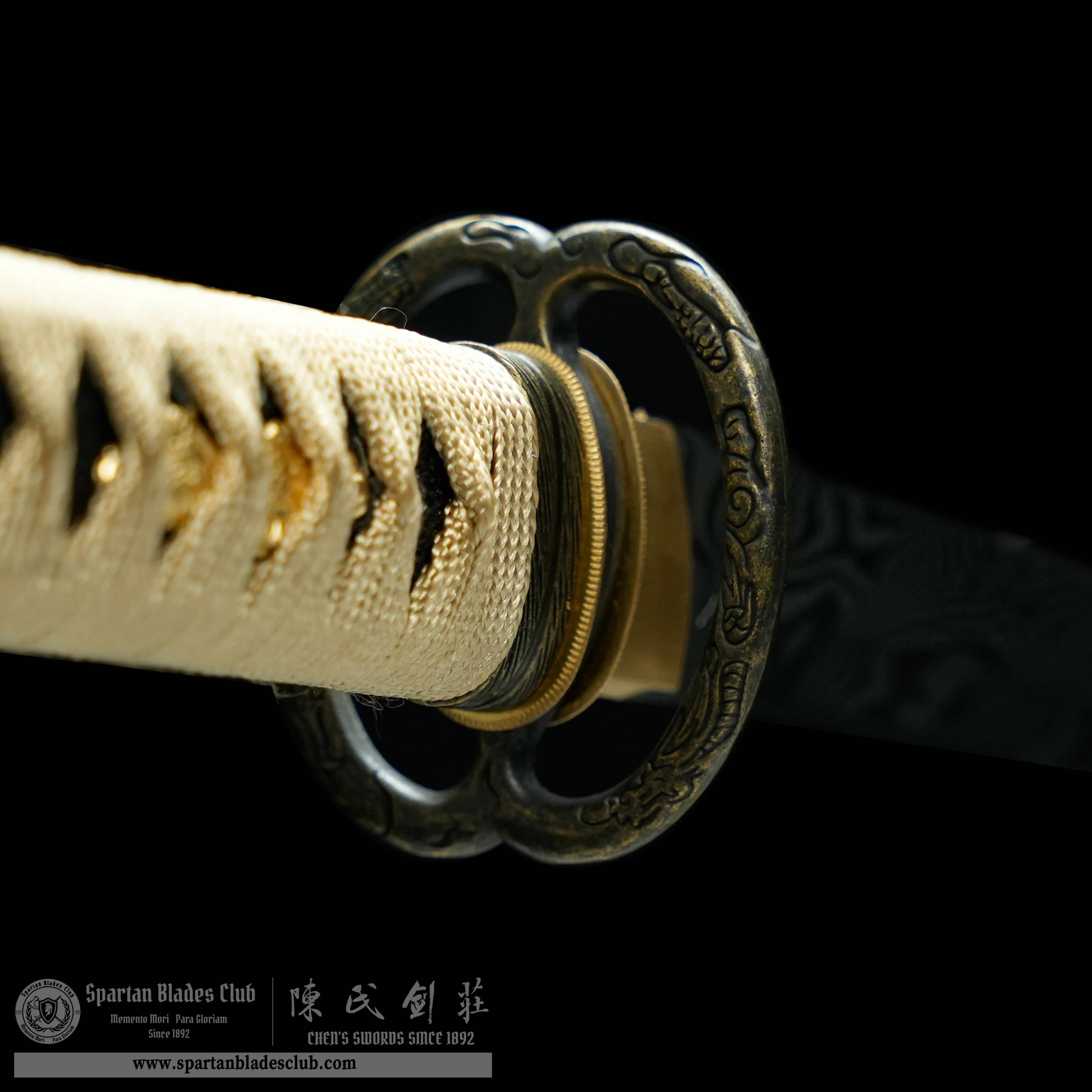 HY187 | Midori | Tanto | Damascus Steel | Green | Battle-Ready | Full-tang | Spartan Blades Club | CHEN'S SWORDS 1892 - Spartan Blades Club - 陳氏劍莊1892