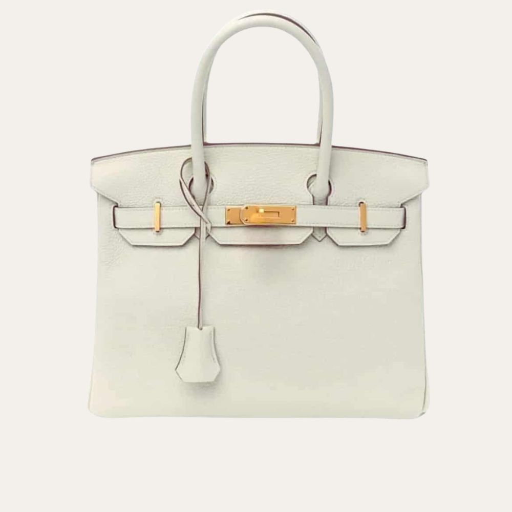 Hermes Birkin 30 Togo Mushroom White 30Cm