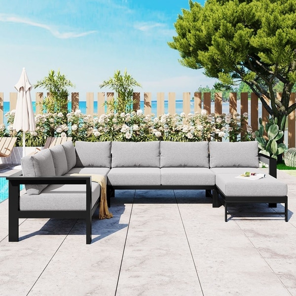 UShaped MultiPerson Outdoor Sofa Set,Suitable for Gardens