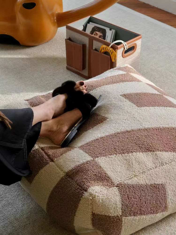 CH030 - New Zealand Cream Lazy Sofa Seat Pouf