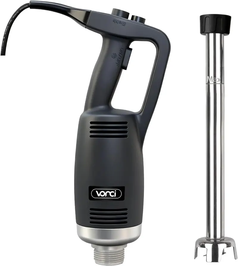 VONCI 500W Commercial Immersion Blender – 16-Inch Detachable 304 Stainless Steel Shaft, 6000–20000 RPM Variable Speed Control
