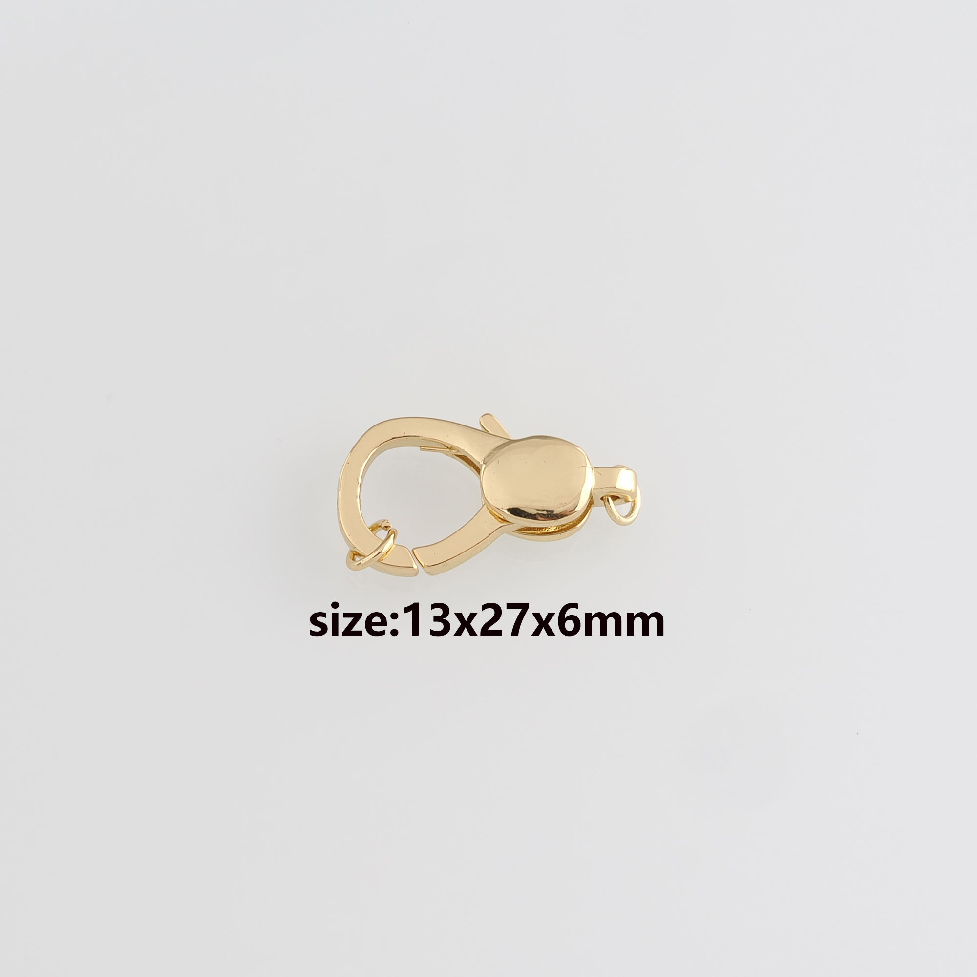 18K Gold Filled Lobster Claw Clasp,Lobster Clasp Lock,Spring Buckle for DIY Jewelry Necklace Bracelet