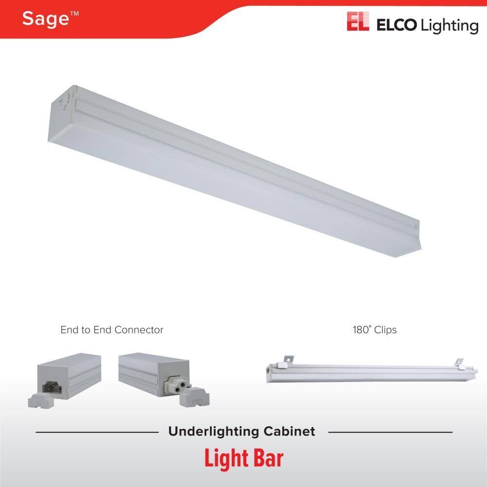 Elco EUD3730W Sage Modern White LED 48x22 Undercabinet Lighting