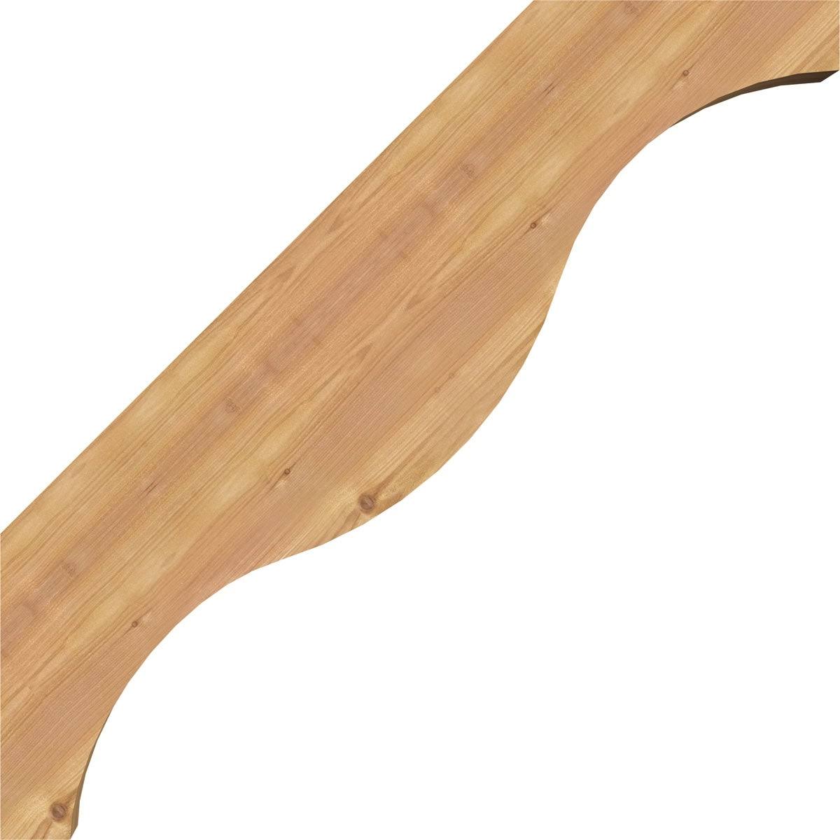 3 1/2x22W x 22x22D x 22x22H Funston Smooth Brace, Western Red Cedar