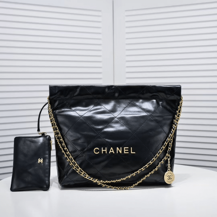 Chanel 22 Handbag Black 35cm/13.8in As3261
