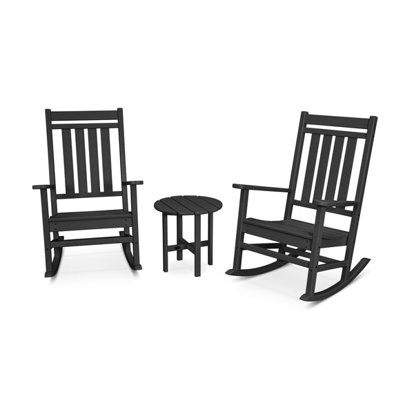POLYWOOD Estate 3Piece Porch Rocking Chair Set