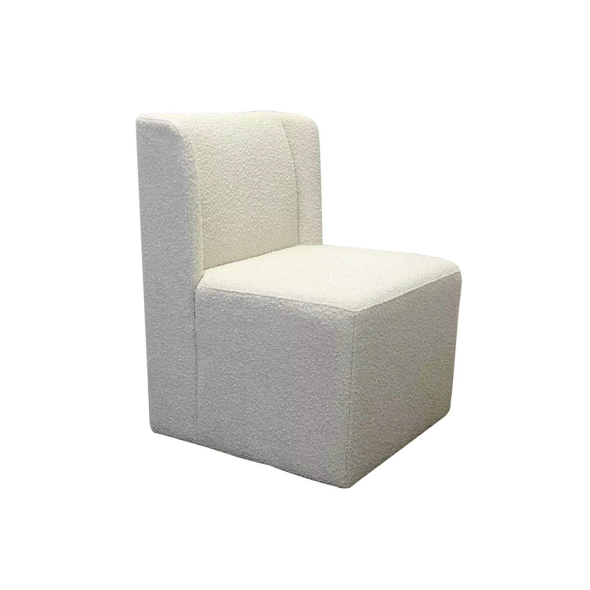 Benjara  24 in. Swivel Dining Chairs, White - Set of 2