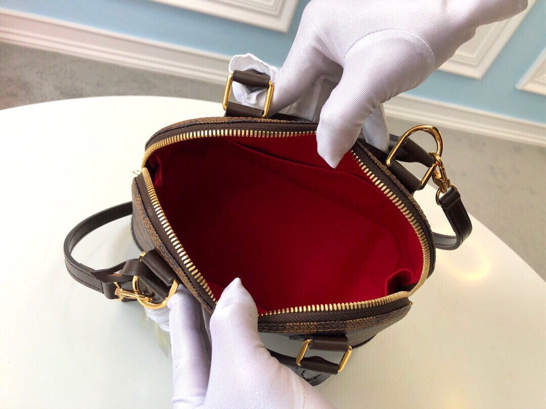Louis Vuitton Alma Bb Damier Ebene 23Cm