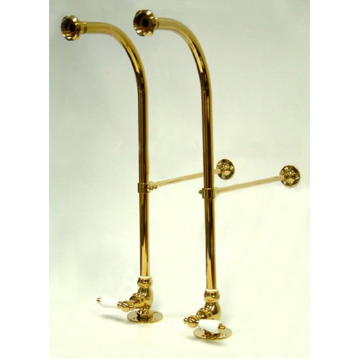 Kingston Brass CC452PL Vintage Freestanding Water Supplies with Stop