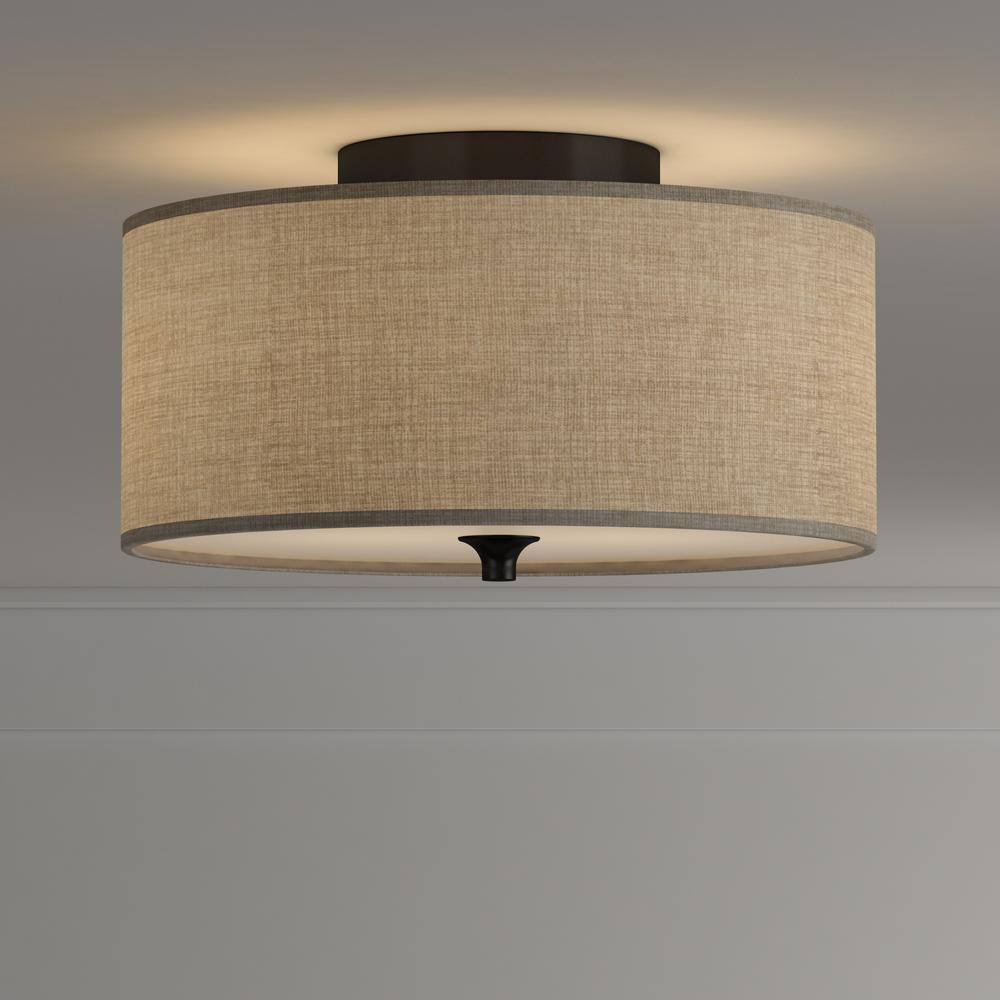 Sea Gull Lighting 75952-710 Stirling Two Light Ceiling Flush Mount - Burnt Sienna