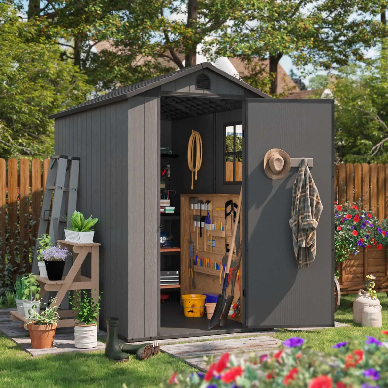 Patiolife 4x6 Resin Shed