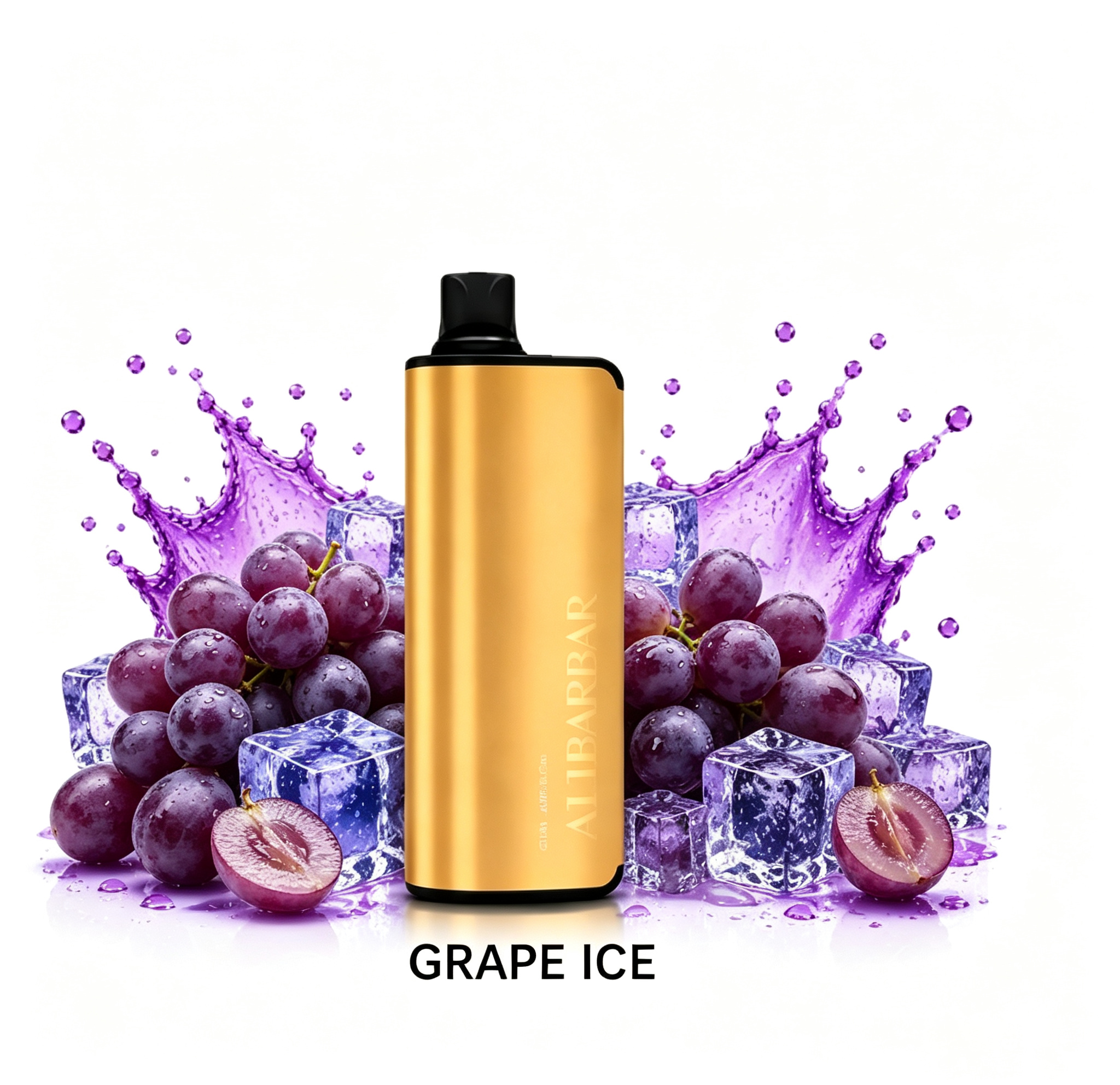 Grape Ice – Alibarbar 9000 Puffs Disposable Vape 🍇❄️ Icy Grape Freshness Alibarbar 9000 Puffs Disposable Vape Grape Ice Flavor Sweet Cool Grape Vape