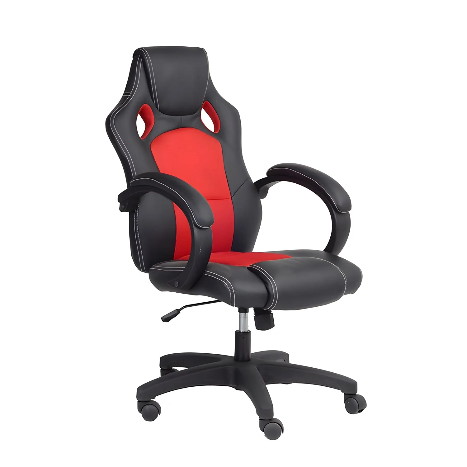 IFDC - Office Chair on Wheels, Variable Height from 41 '' to 45 '', Black and Red