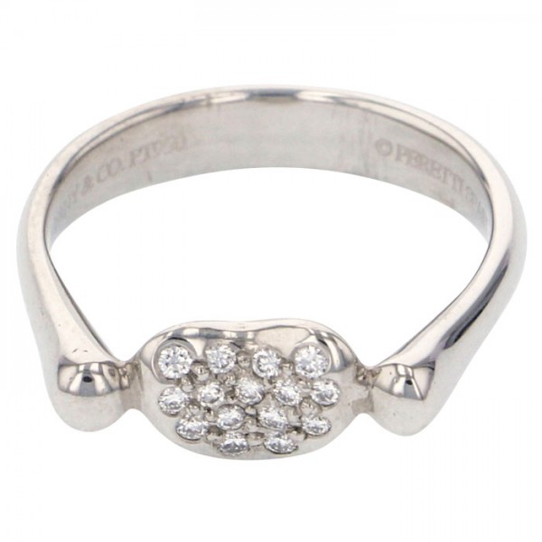 Tiffany & Co. Tiffany Beans Rings PT950 Ring Platinum Diamond