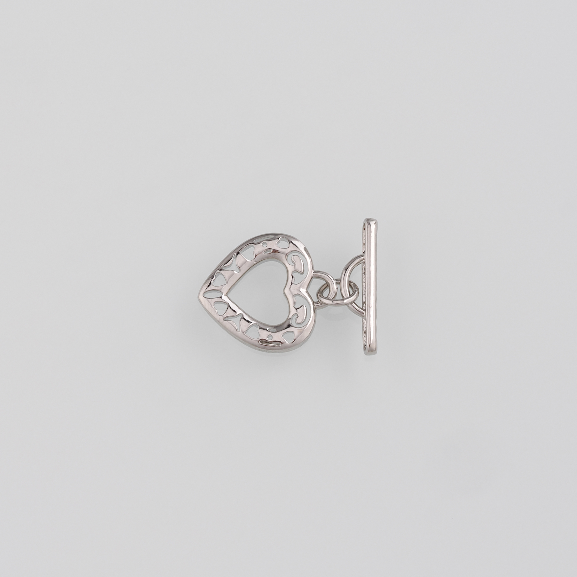 18K Gold Filled OT Clasp,Heart OT Clasp Bracelet Necklace for DIY Jewelry Finding Necklace Bracelet