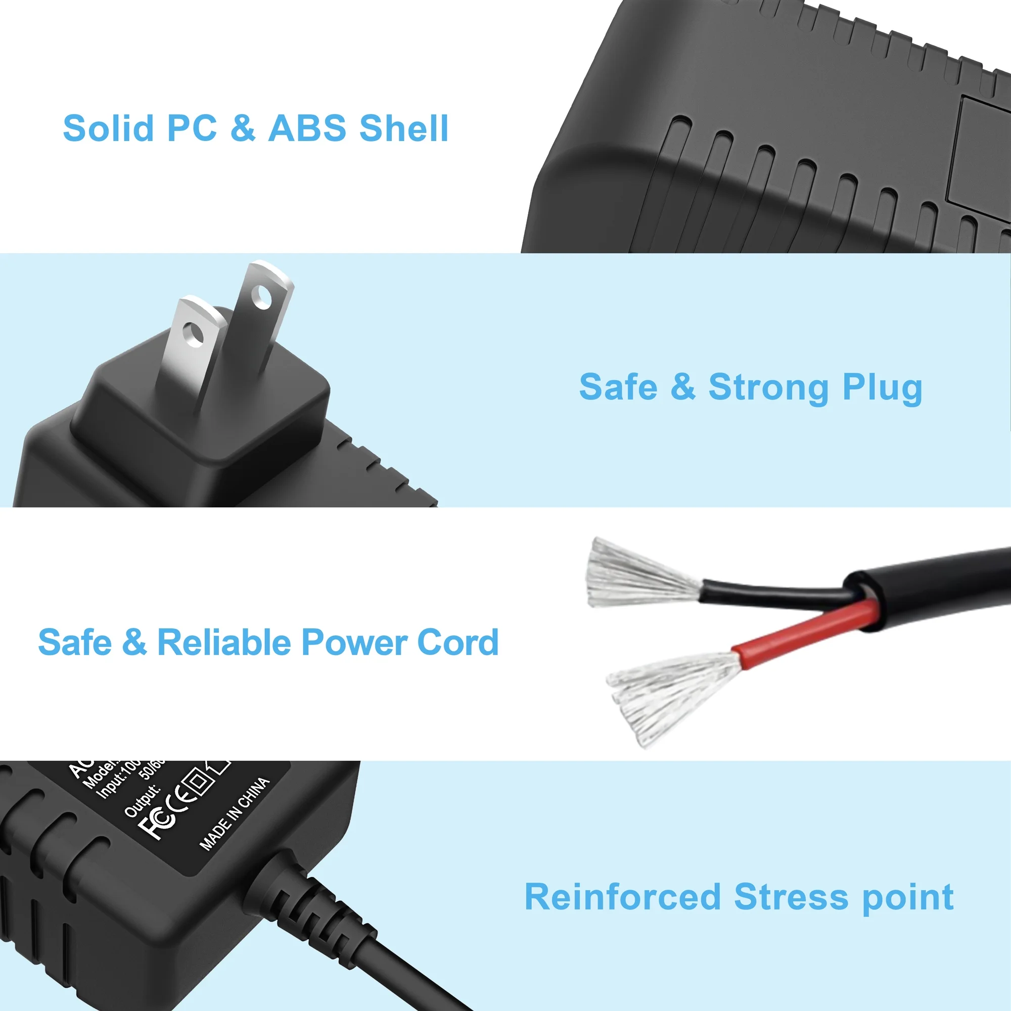 PGENDAR AC DC Adapter For Panasonic HCM280A KX-HCM280A HCM381 BB-HCM381 BB-HCM381A Web Cam IP Network Camera Power Supply Cord Cable Charger