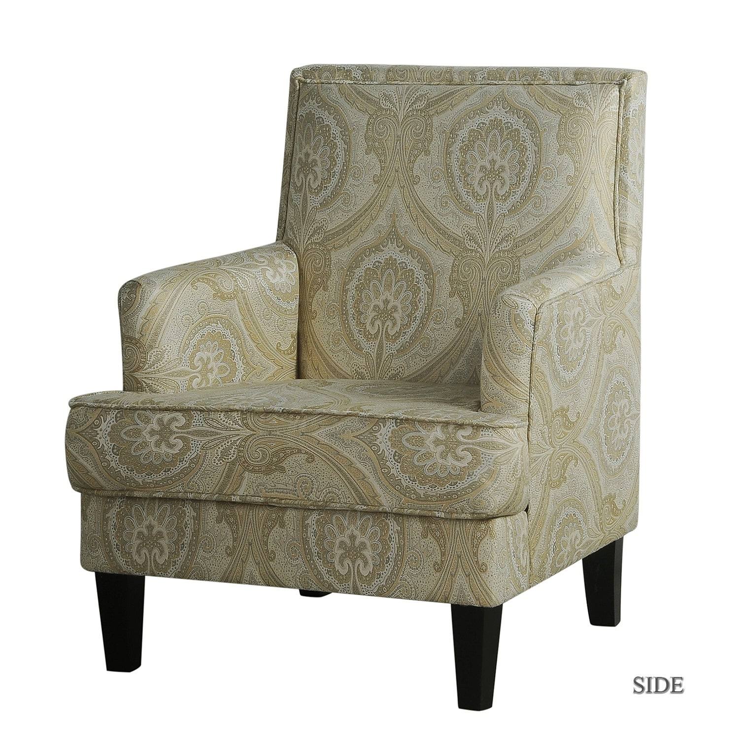 Filton Armchair with Tapered Block Leg - Black Stripe