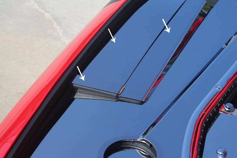 American Car Craft 153029 Header Plate Front Extension Kit Polished 8pc