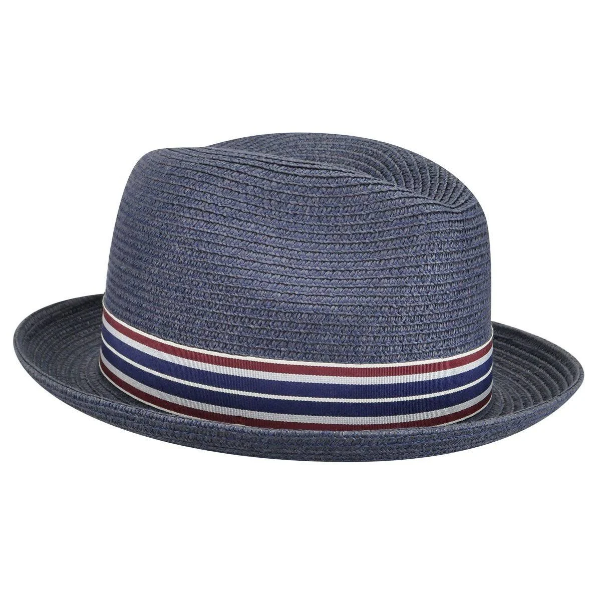 Bailey of Hollywood Salem Straw Braid Fedora Hat Navy