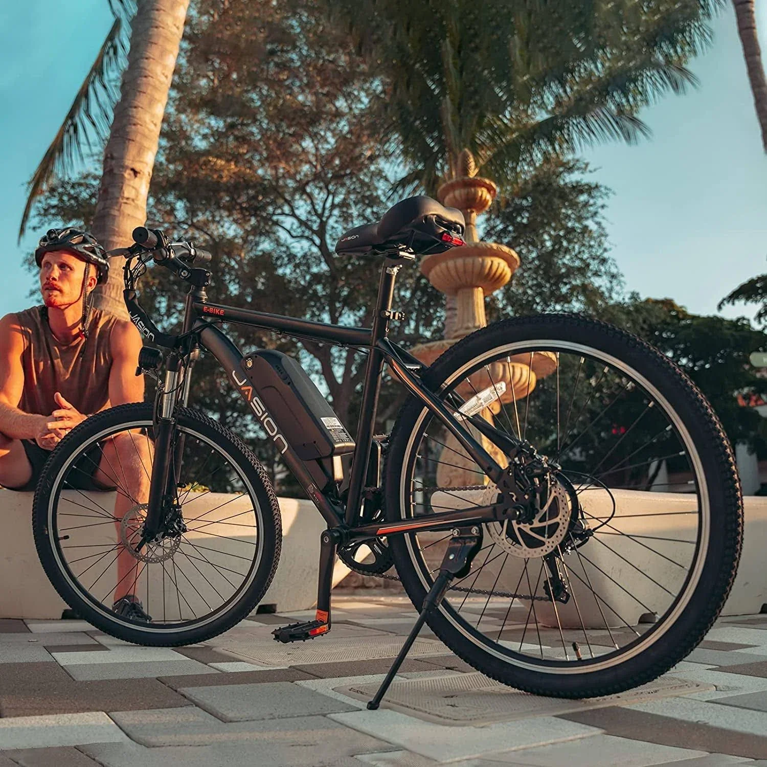 Jasion EB5 Plus Electric Bike for Adults 500W Motor 45 Miles 20.5MPH