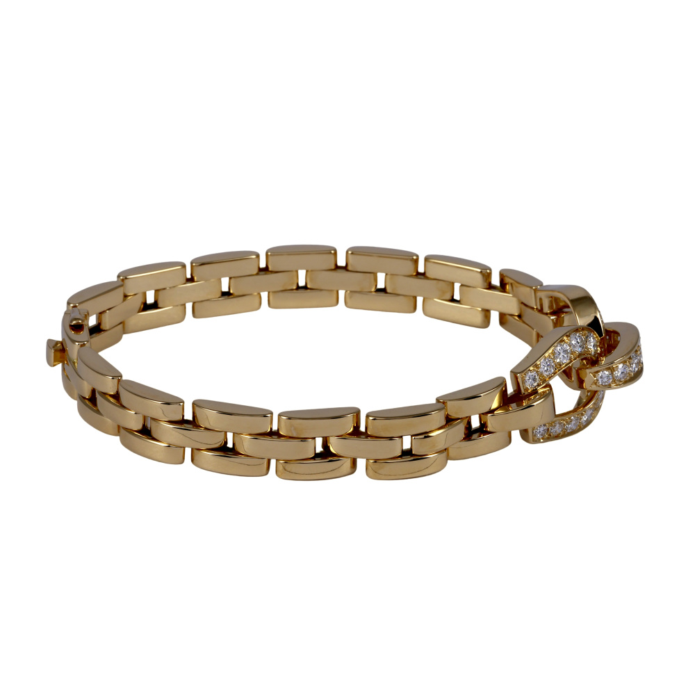 Cartier Panthère Etrière Bracelet 18K Yellow Gold Diamond