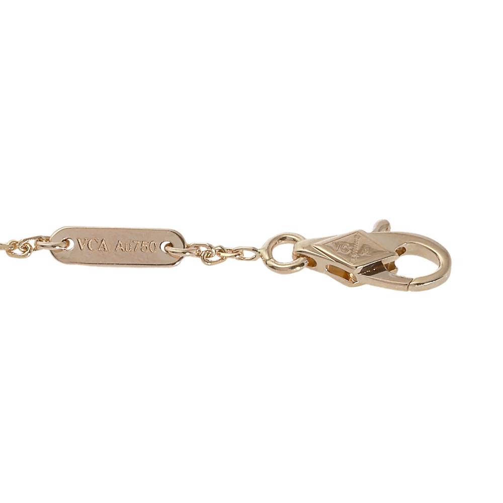 Van Cleef & Arpels Sweet Alhambra Heart Bracelet 18K Rose Gold Carnelian VCARN59L00