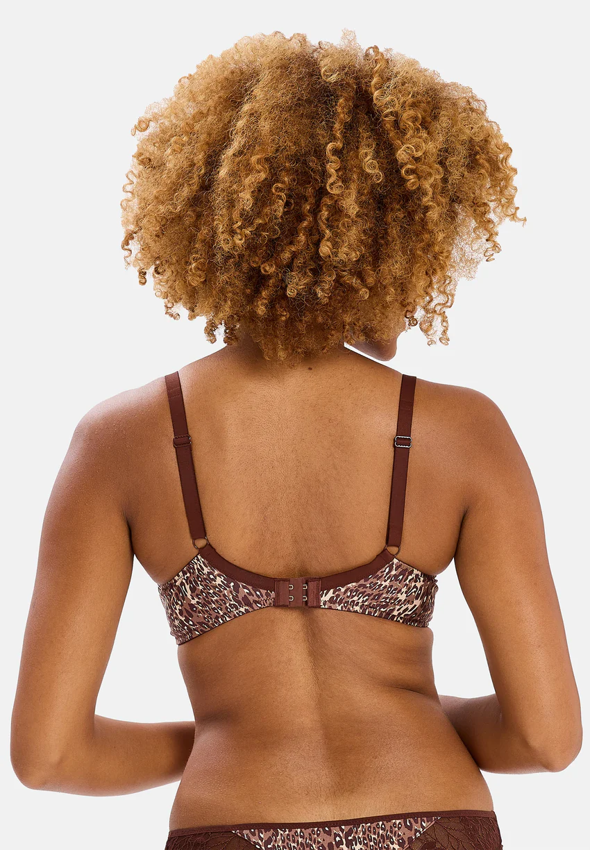 Soutien-gorge emboîtant Naia Guépard Chocolat