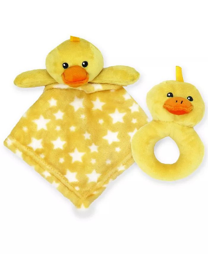 Baby Mode Jesse and Lulu Baby Boys or Baby Girls Ridged Plush Blanket, 3 Piece Set