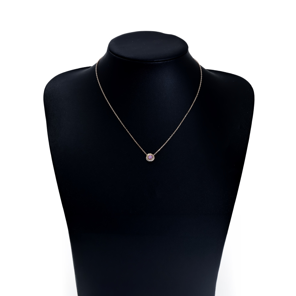 Cartier Trinity Necklace Tri-Gold Sapphire B7225000