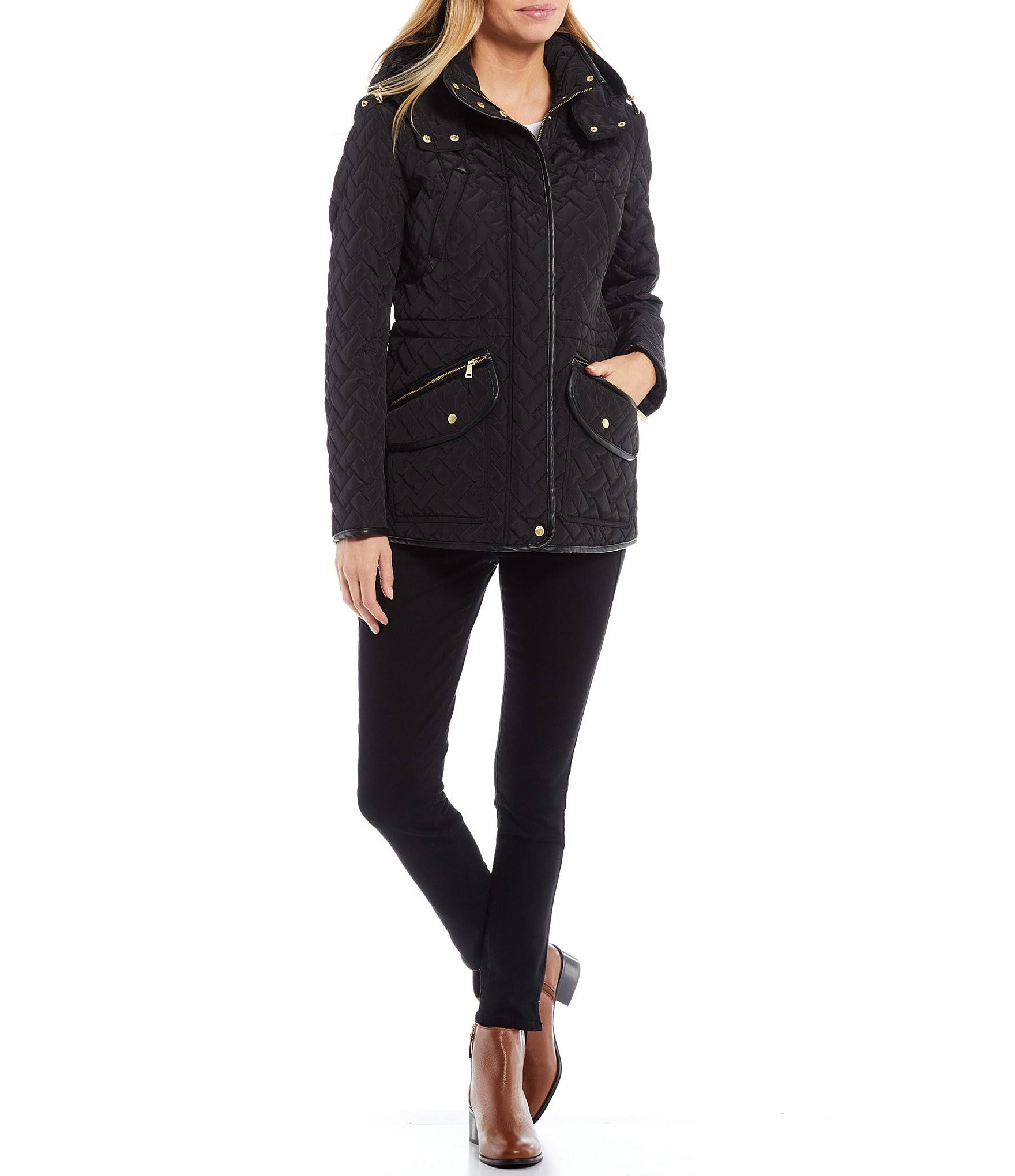 Cole Haan Signature Quilted Coat, Black / Regular 2 (XS)