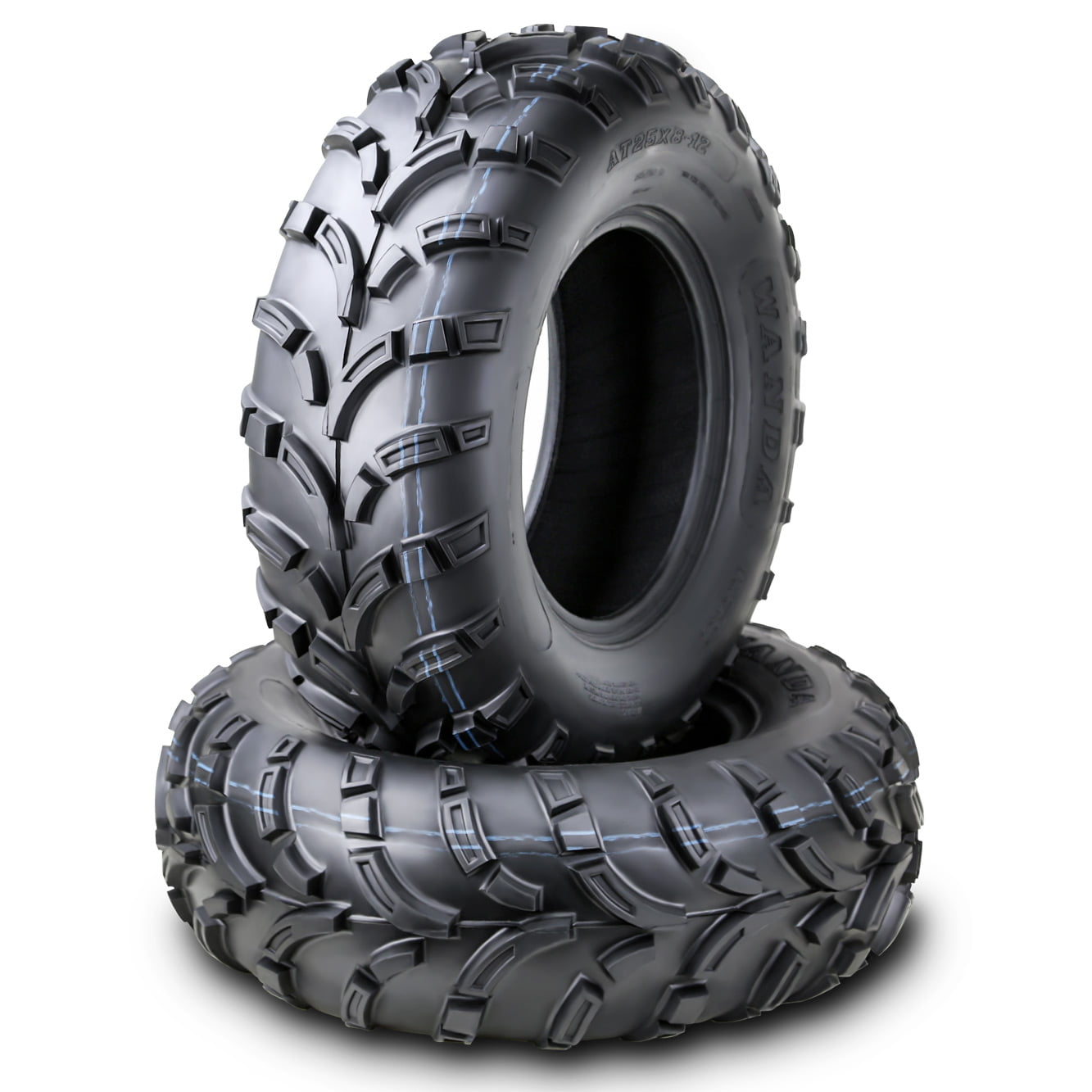 Wanda ATV/UTV Tires 25x8-12 25x8x12 /6PR P373 - 10243, Set 2