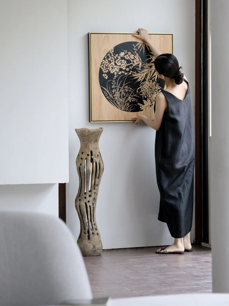 AH227 - Exhibition Debut! Hand-carved Wooden Relief 
