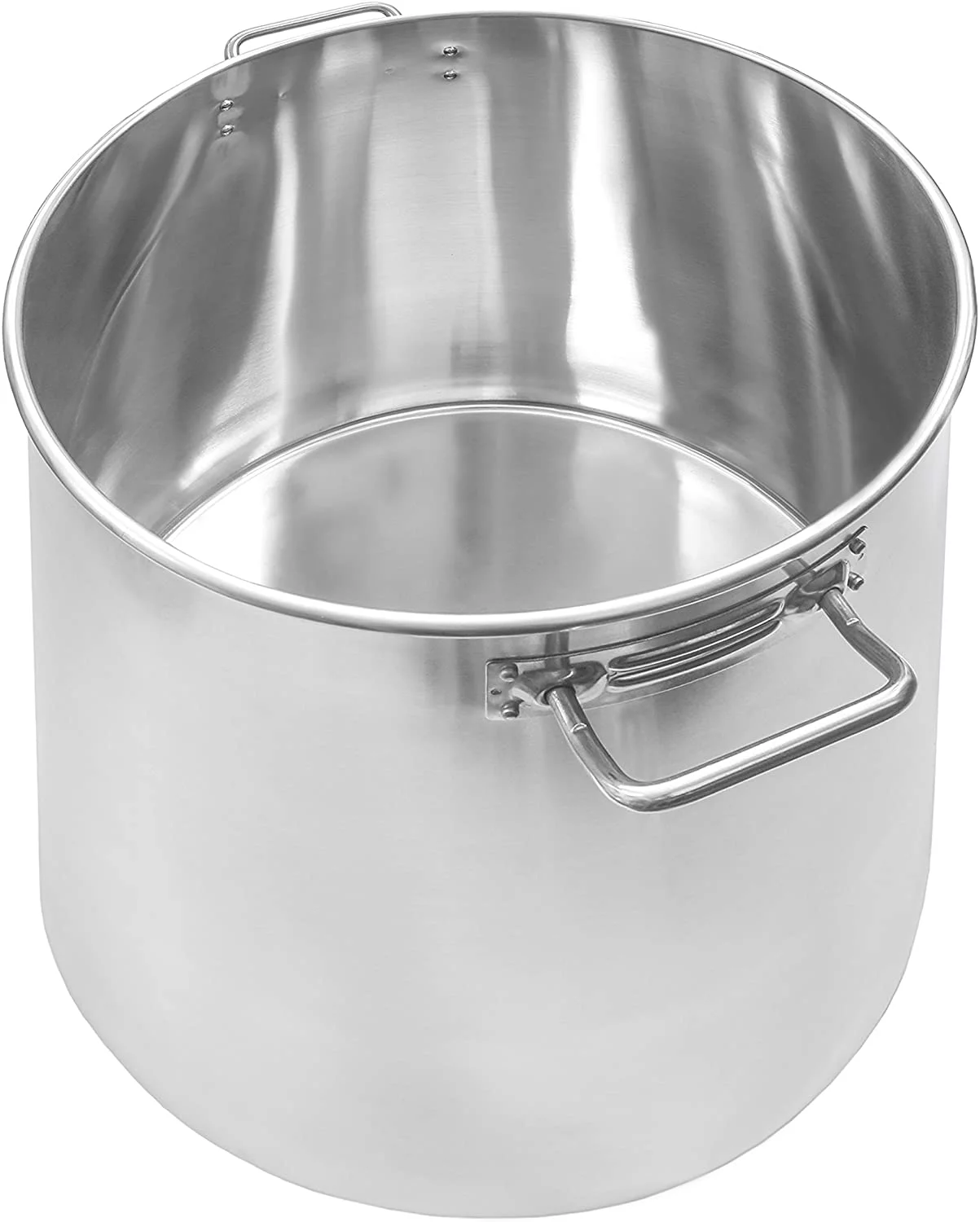 Standard Weight Sauce Pot, Heavy-Duty Sauce Pot, Stainless steel Pots, 60 Qt. Aluminum-Clad Sauce Pot for Preparing Stocks and Soups (Pack of 4)