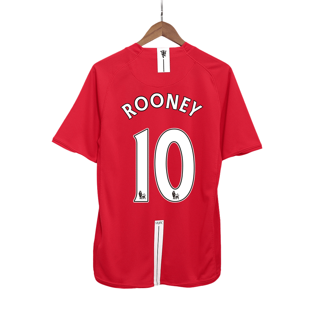 Retro Soccer Jersey ROONEY #10 Manchester United Home 2007/08
