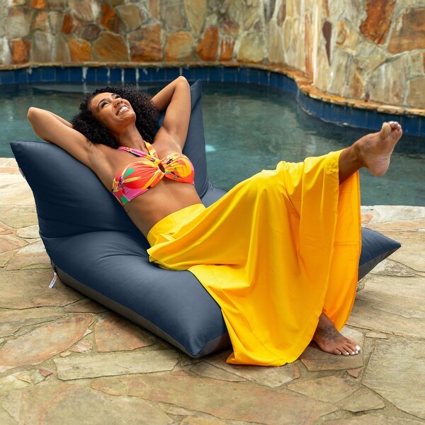 Deshi Sunbrella Patio Bean Bag Lounge Chair by Havenside Home