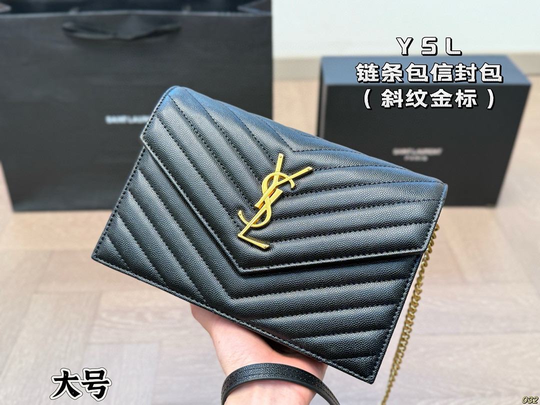 YSL envelope chain crossbody bag - cnluxepick