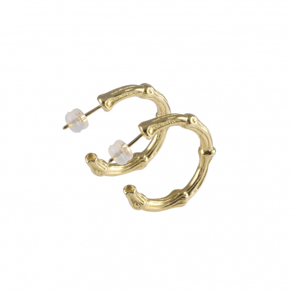 Tiffany & Co. Tiffany Bamboo K18YG Yellow Gold Earrings