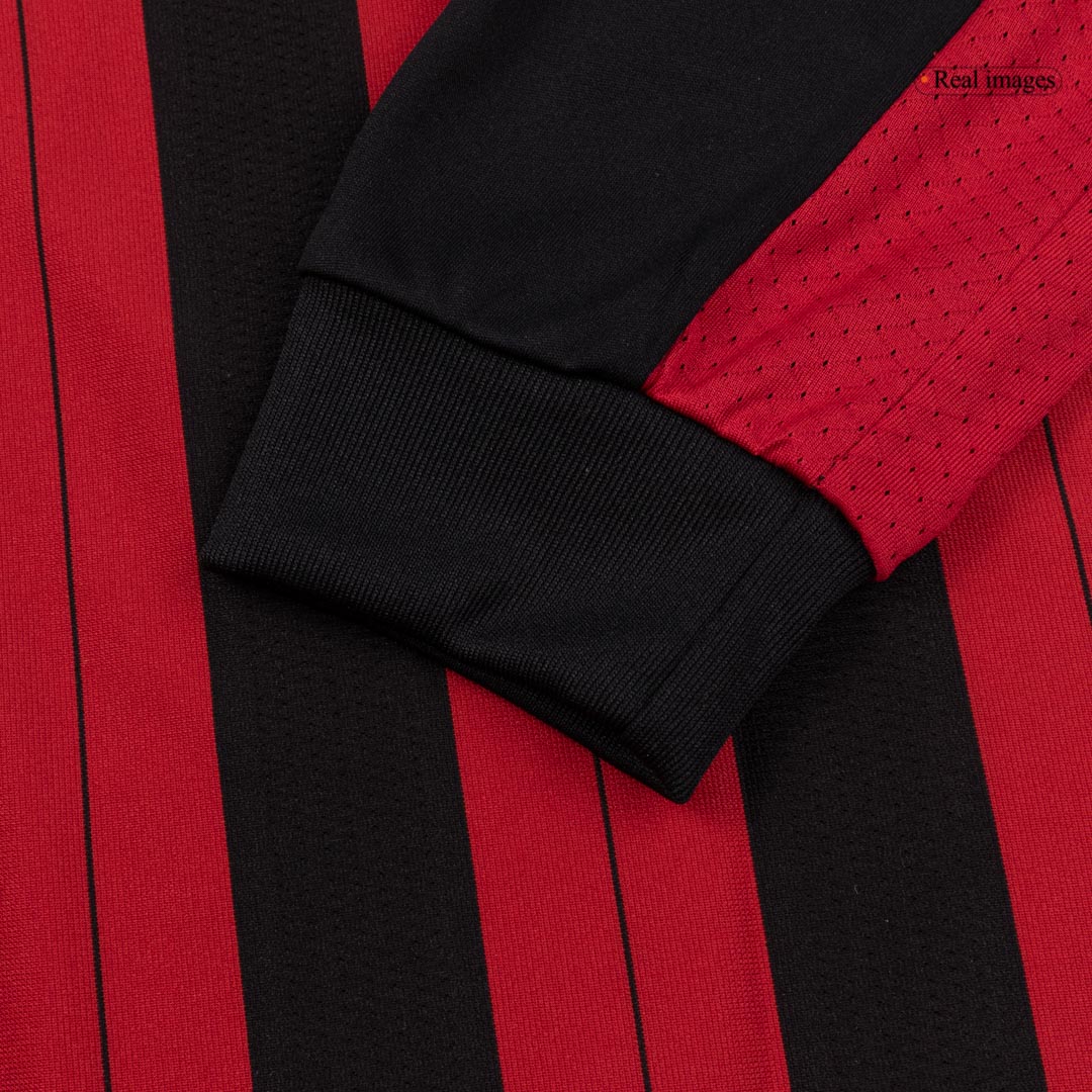 Retro Soccer Jersey AC Milan Home Long Sleeve 2013/14
