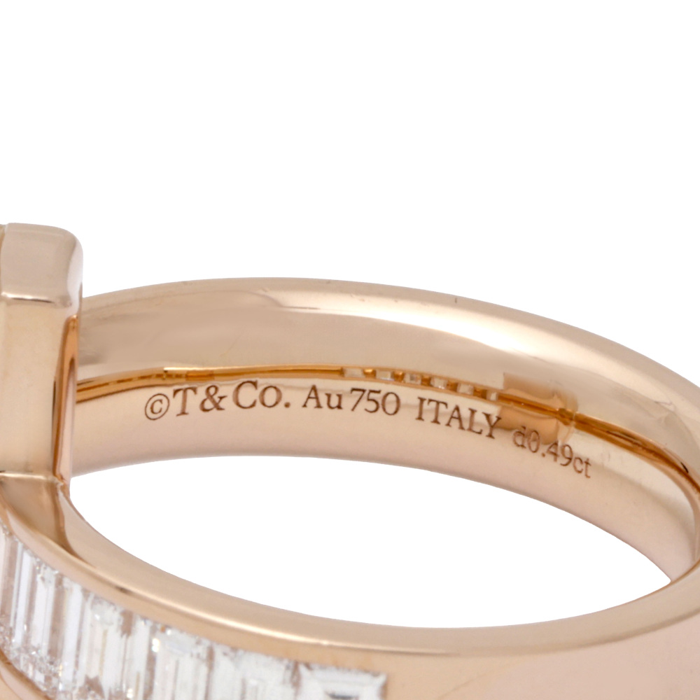 Tiffany & Co. Tiffany T One Ring 18K Rose Gold Diamond