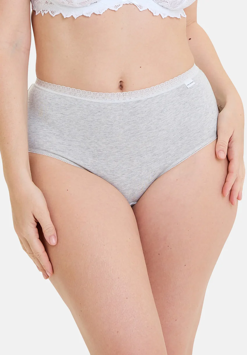 Lot de 2 slips Classique Coton Gris chiné