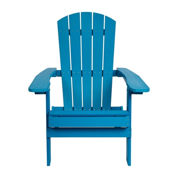 AllWeather Poly Resin Folding Adirondack Chair