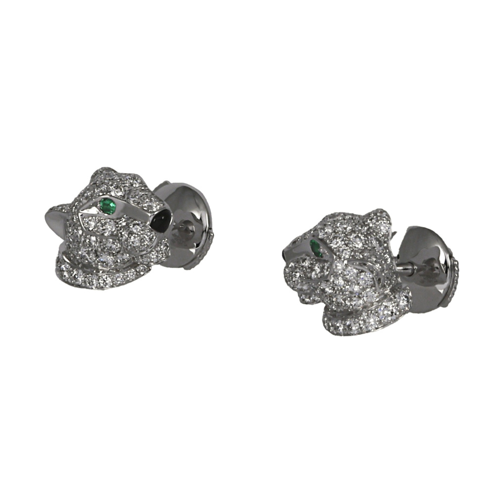 Cartier Panthère Do Earrings 18K White Gold N8050700