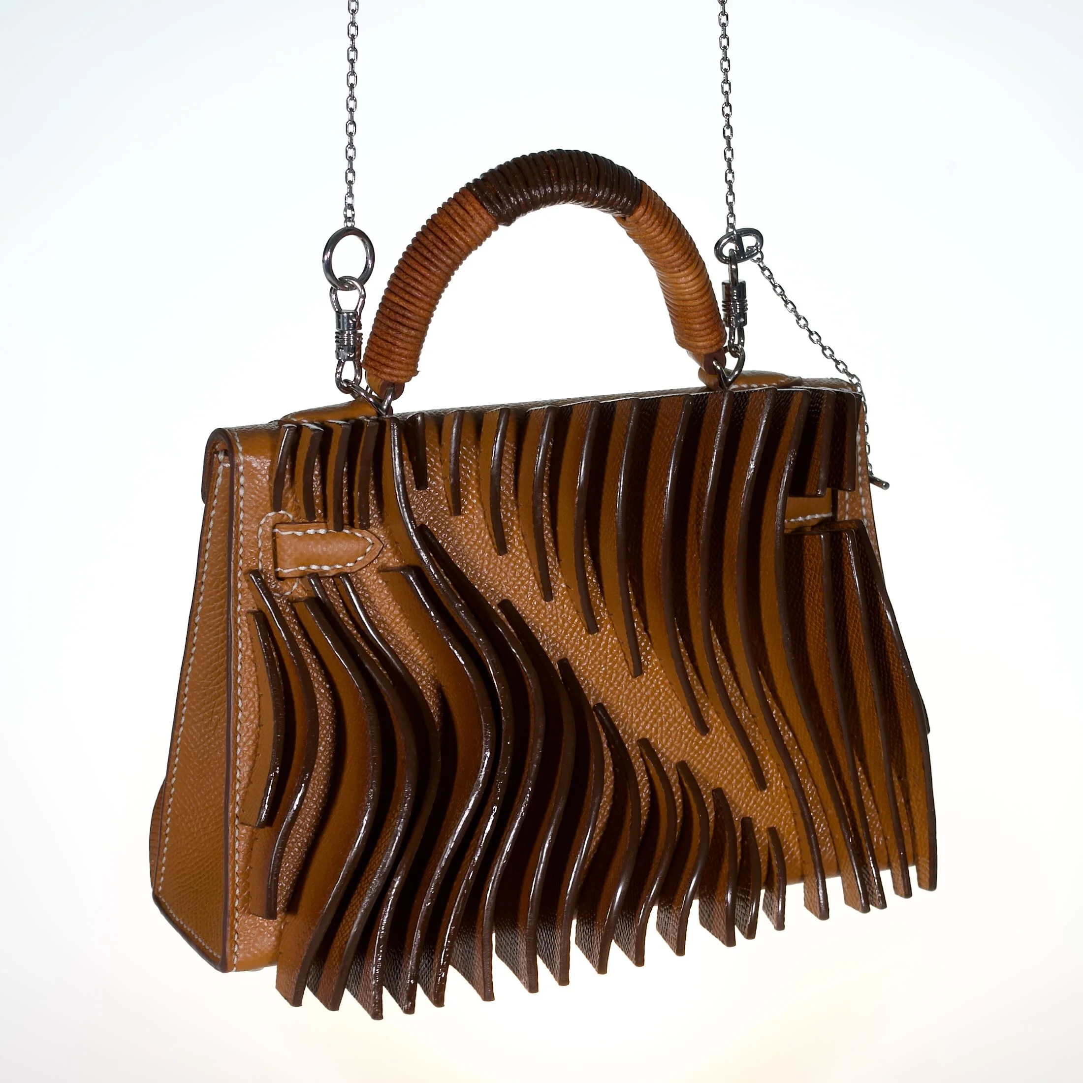 Jay Ahr “Relief” Act I Hermès Mini Kelly II Gold with Palladium Hardware