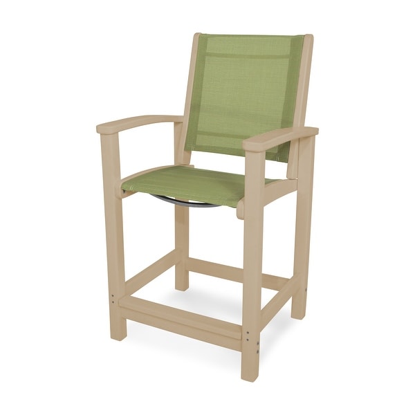 POLYWOOD Coastal Counter Chair
