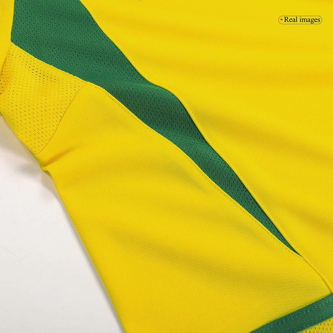Retro Soccer Jersey CAFU #2 Brazil Home 2002/03