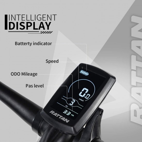 20Inch Folding Electric Bike I-PAS 7 Speed 48V 13AH Removable Lithium Battery 4.0/3.0 All-Terrain Fat Tire 4.3″ LCD Display Beach Commute Bicycle Couple Models E-Bike