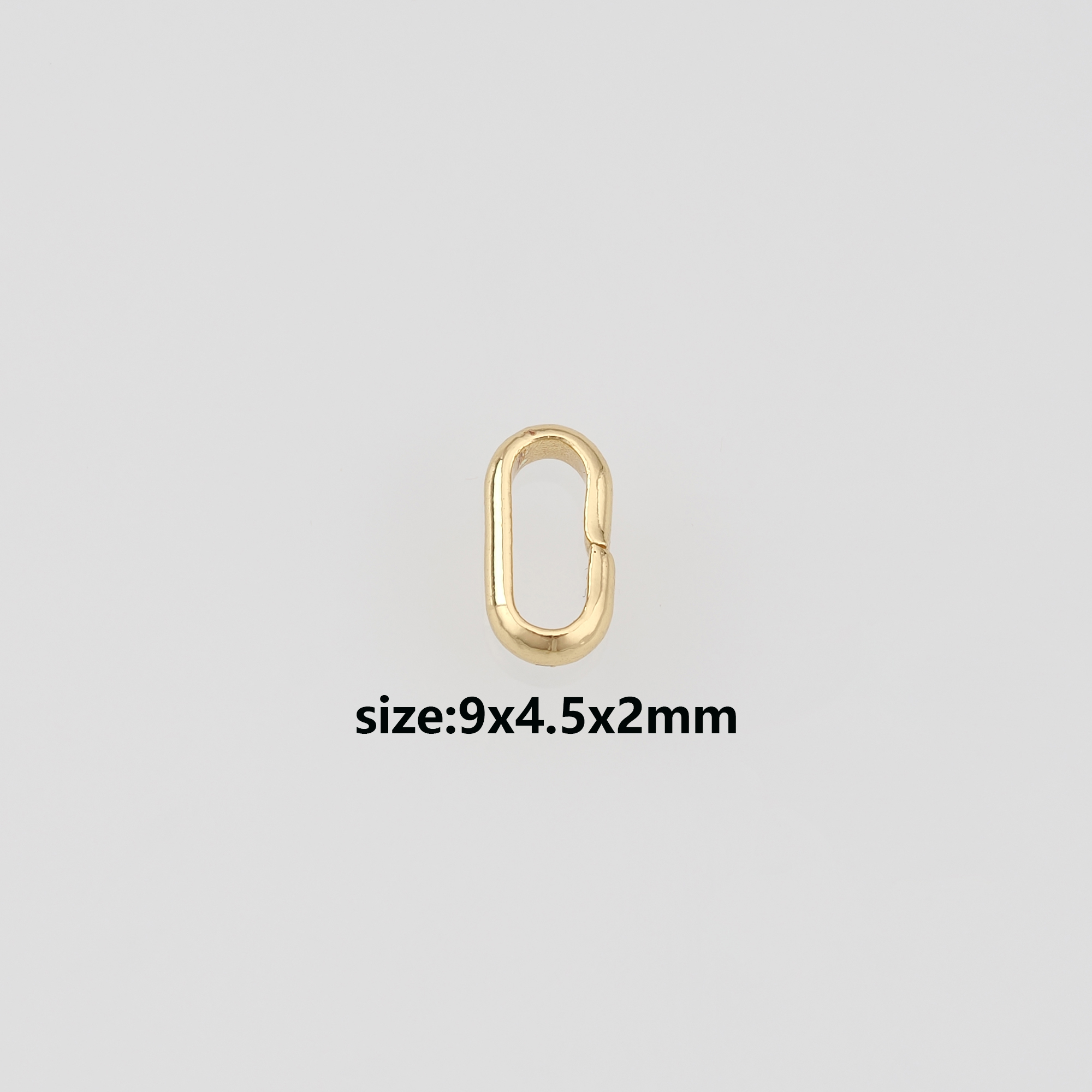100Pcs 18K Gold Filled Jump Rings,Dainty Oval Jump Rings Bulk,Gold Closed Rings for DIY Jewelry Making Supply Findings