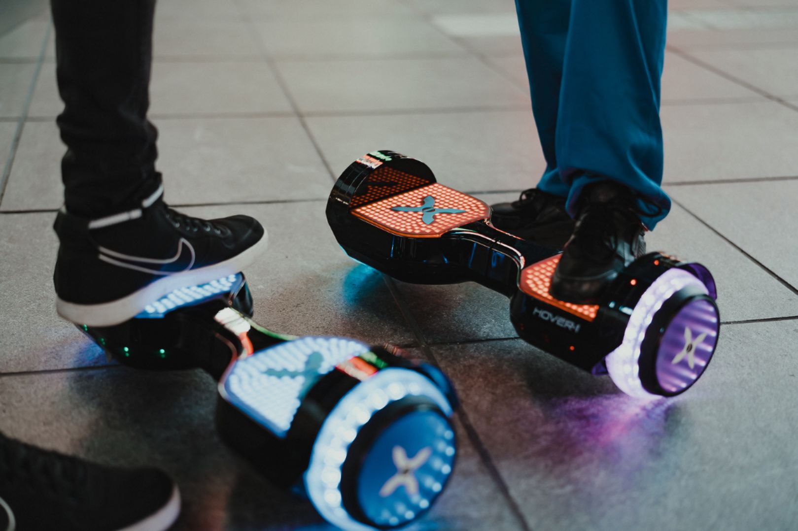 Hover-1 - Astro LED Light Up Electric Self-Balancing Scooter w/6 mi Max Operating Range & 7 mph Max Speed - Black