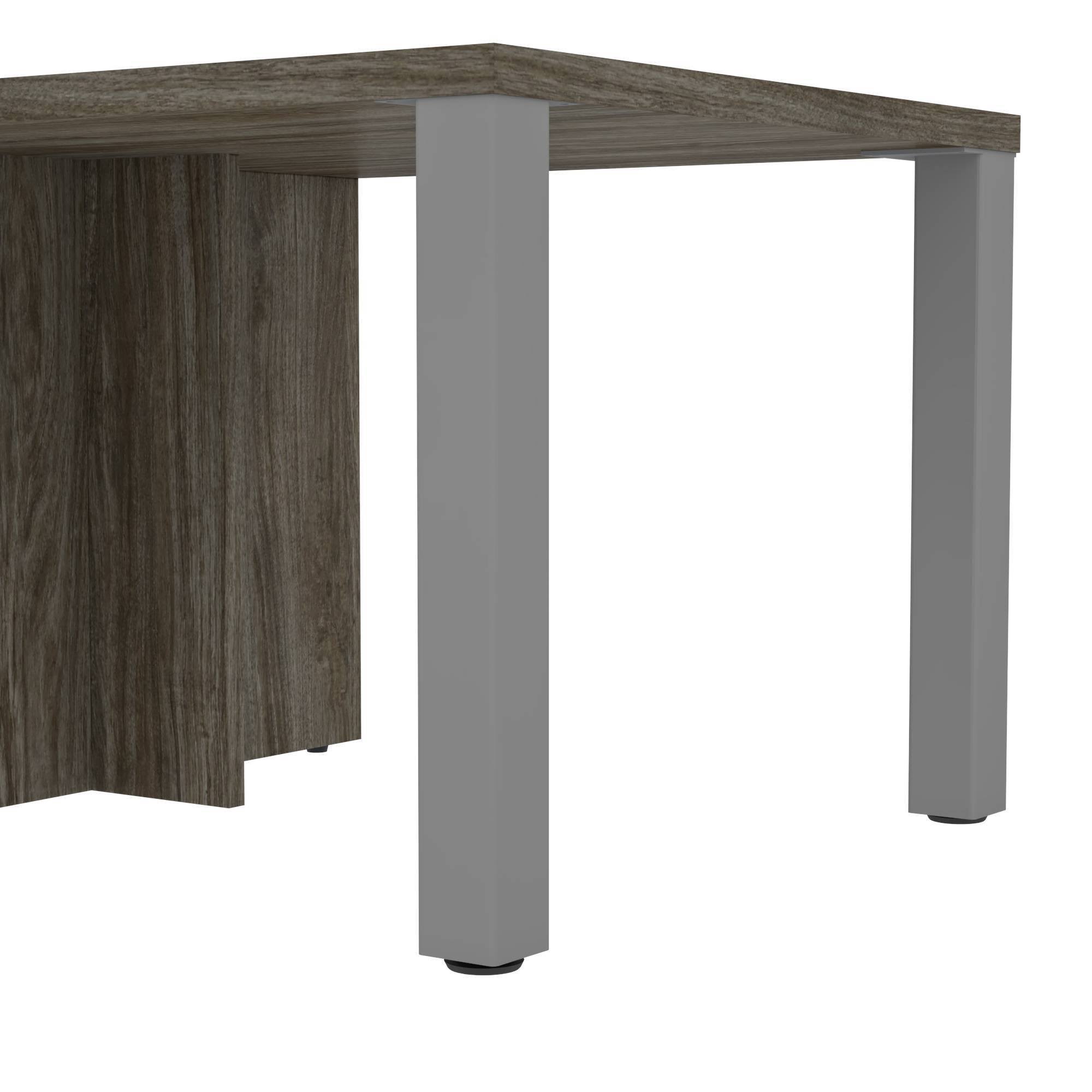 Bestar Lucida End Table - Walnut Grey